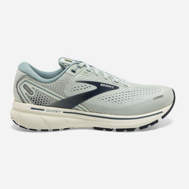 Brooks Ghost 14 Womens Cushioned Road Running Shoes - Mint Aqua Glass/Whisper White/Navy - Philippin